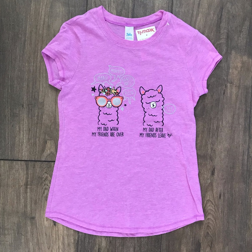 Justice llama shirt